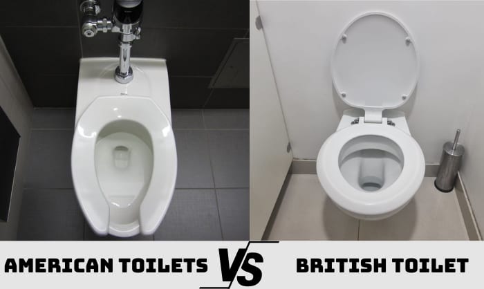 difference between british toilet and american toilet