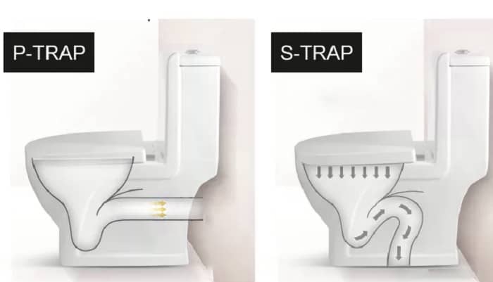 p trap vs s trap toilet