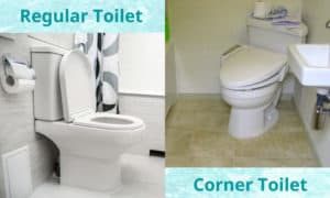 corner toilet vs regular toilet