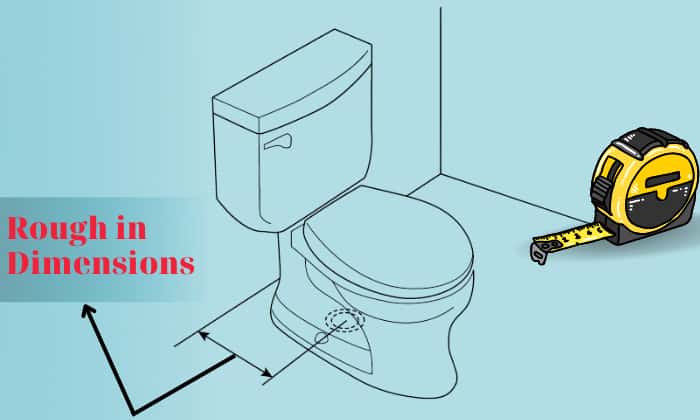 measuring toilet rough in dimensions