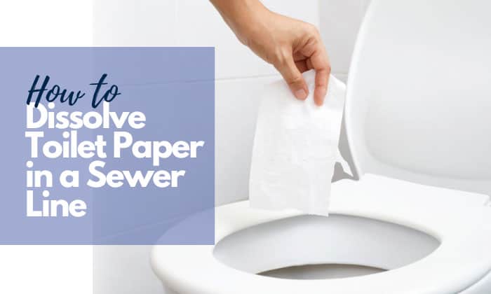how to dissolve toilet paper in a sewer line