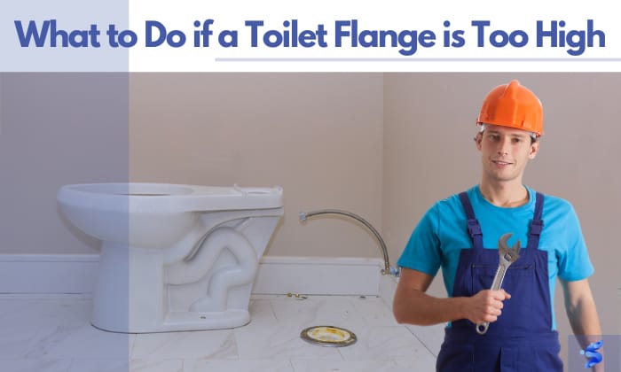 what to do if a toilet flange is too high