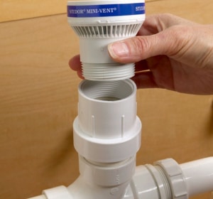Install-the-PVC-drain-line-to-Install-an-Air-Admittance-Valve-(AAV)