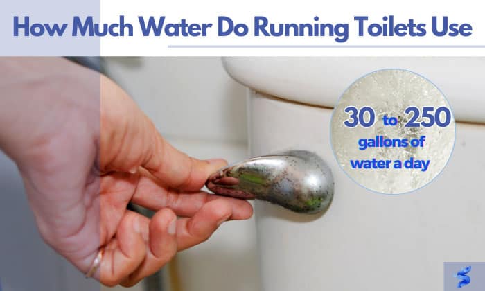 how much water do running toilets use