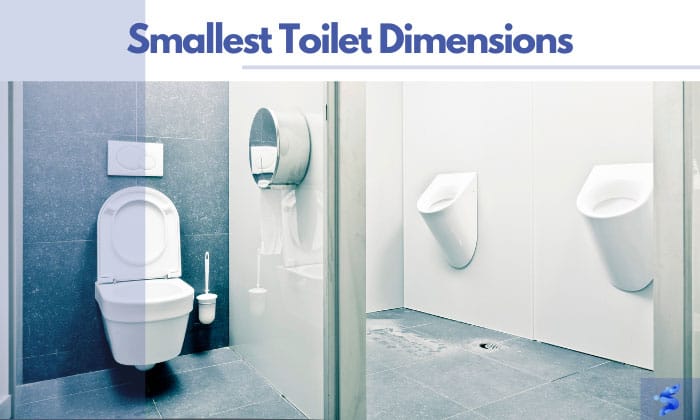 smallest toilet dimensions