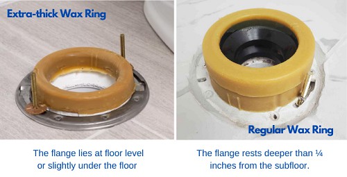 application-of-extra-thick-wax-ring-vs-regular